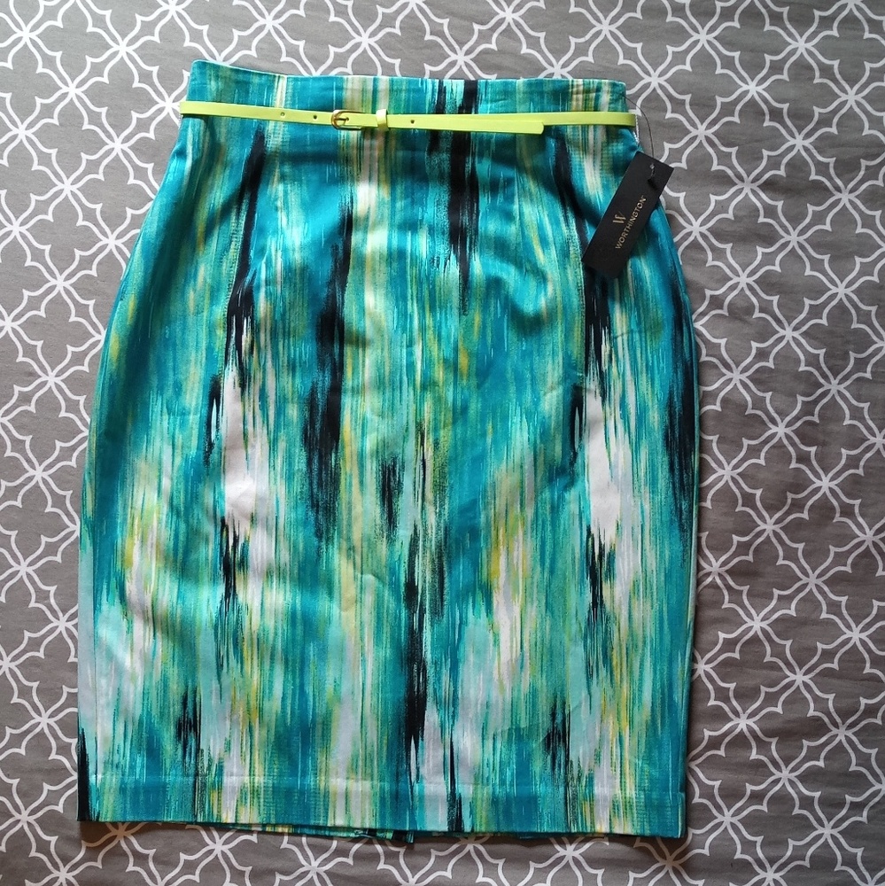 NWT Worthington pencil skirt with belt